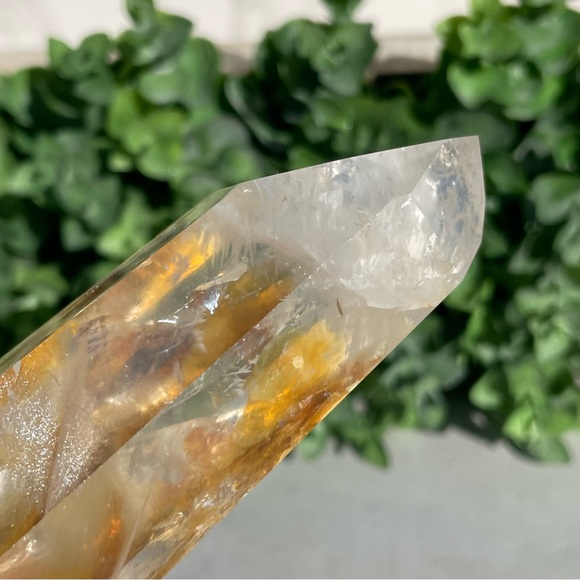 Golden Healer Tower | Yellow Hematoid Quartz - Picture 7 of 17